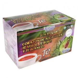 TE DE CORAZON DE ALCACHOFA C 30 SOB. 3G TE VERDETE ROJO Y TE BLAN GN+VIDA