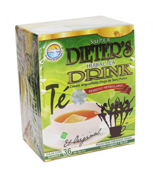 TE SUPER DIETERS HERBAL TEA DRINK C 36 SOBS. DE 2 GR MUNDO NATURAL