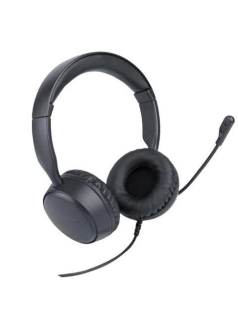TECHZONE AUDIFONOS CON MICROFONO TZACDII02 ALAMBRICO 1.8 METROS USB-A NEGRO