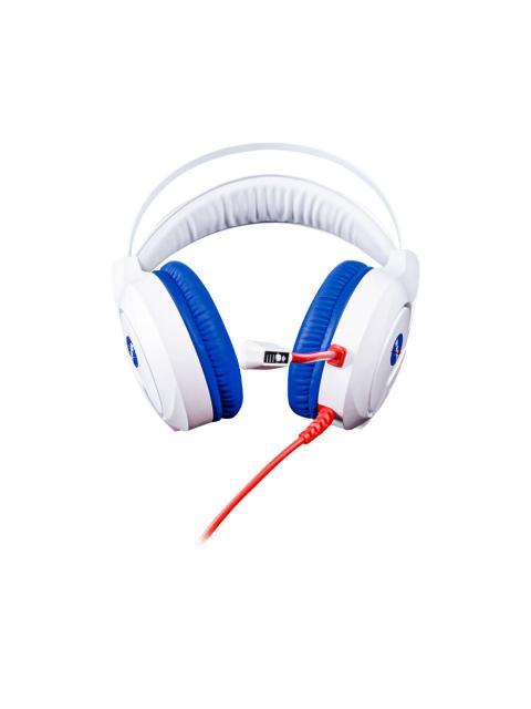 TECHZONE AUDIFONOS GAMER NS-HSG03 ALAMBRICO 2.1 METROS 3.5MM-USB BLANCO-AZUL - Imagen 2