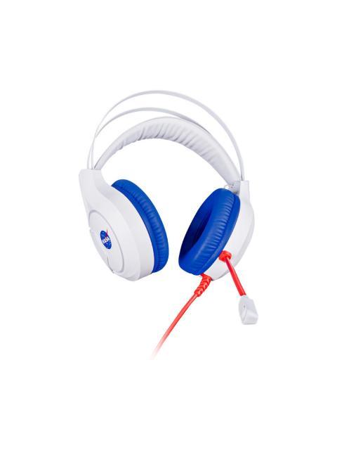 TECHZONE AUDIFONOS GAMER NS-HSG03 ALAMBRICO 2.1 METROS 3.5MM-USB BLANCO-AZUL - Imagen 3