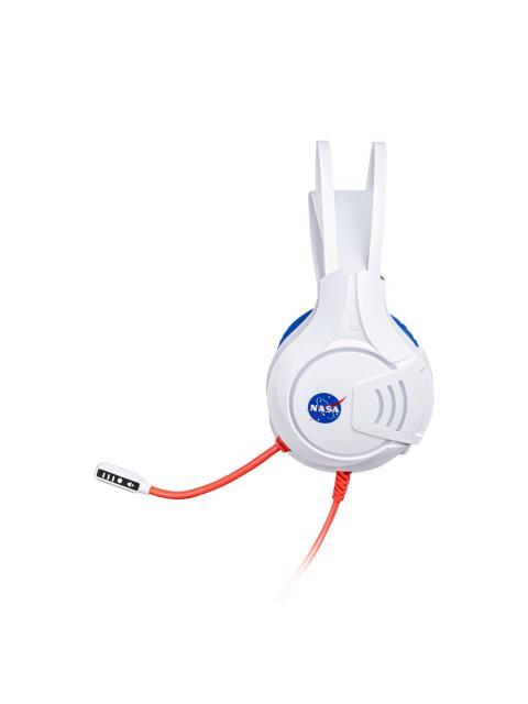 TECHZONE AUDIFONOS GAMER NS-HSG03 ALAMBRICO 2.1 METROS 3.5MM-USB BLANCO-AZUL - Imagen 4