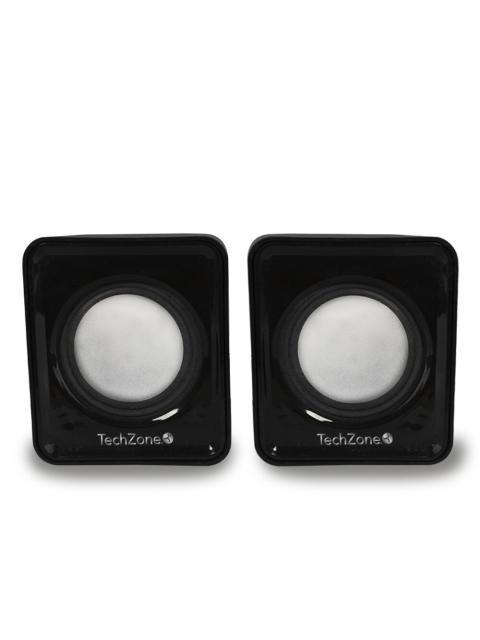 TECHZONE BOCINA PORTATIL TZ20SPK ALAMBRICO 2.1 CANALES 6W RMS 200W PMPO USB NEGRO
