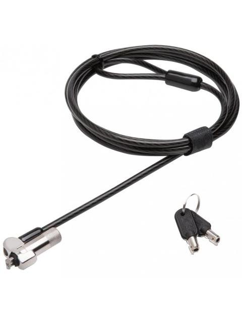 TECHZONE CANDADO DE LLAVE PARA LAPTOP NANO LOCK 1.8 METROS NEGRO