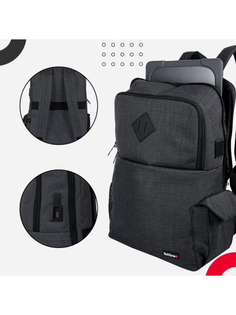 TECHZONE MOCHILA DE NYLON-POLIESTER TZ21LBP03-B PARA LAPTOP 15.6? NEGRO - Imagen 5
