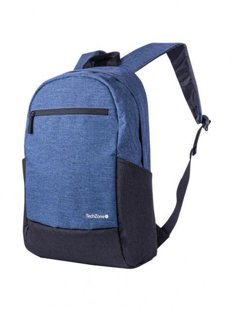 TECHZONE MOCHILA DE POLIESTER EASY LITE BLUE PARA LAPTOP 15.6 AZUL - Imagen 2