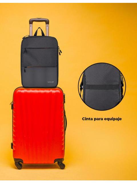 TECHZONE MOCHILA DE POLIESTER EXPAND PARA LAPTOP 16 NEGRO - Imagen 6