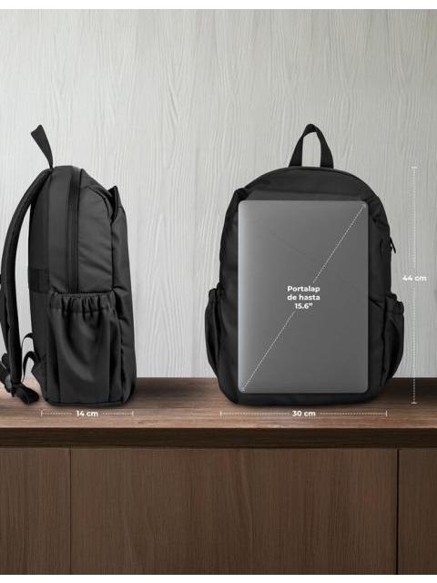 TECHZONE MOCHILA TZLBP29-N DE POLIESTER PARA LAPTOP 16 NEGRO - Imagen 6