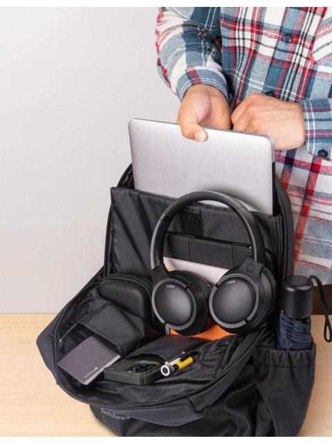 TECHZONE MOCHILA TZLBP29-N DE POLIESTER PARA LAPTOP 16 NEGRO - Imagen 7