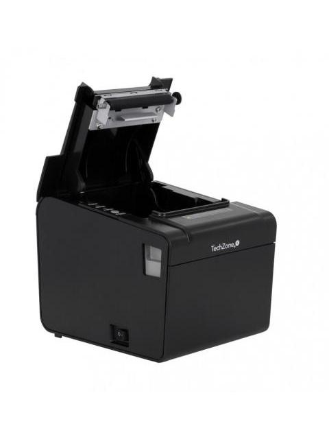 TECHZONE TZBE102 IMPRESORA DE TICKETS TERMICO 576DPI USB SERIAL RJ-11 NEGRO - Imagen 3