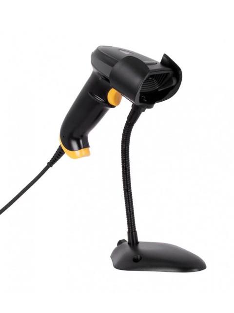 TECHZONE TZBESC3 LECTOR DE CODIGO DE BARRAS LED 1D - INCLUYE BASE Y CABLE