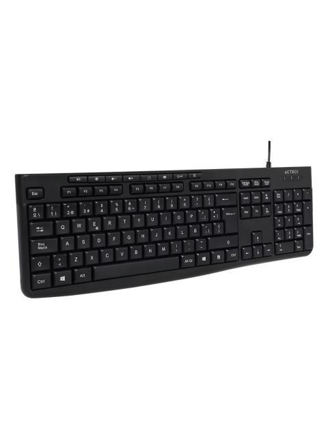 TECLADO ACTECK INSPIRE PRIME TA222 ALAMBRICO USB NEGRO ESPANOL - Imagen 2
