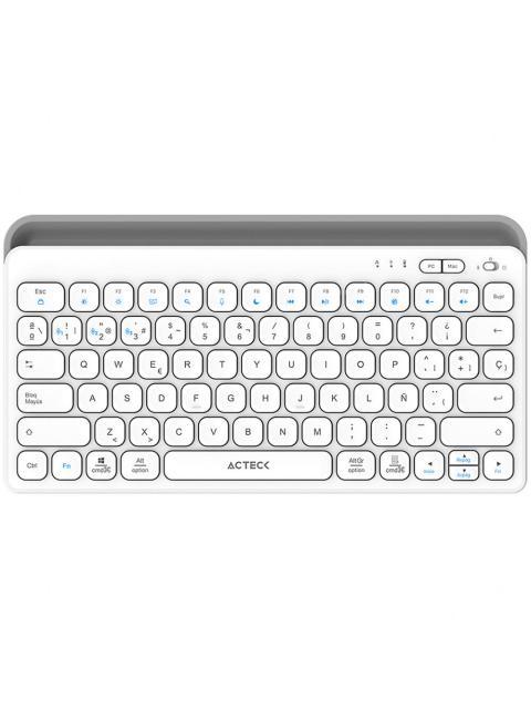 TECLADO ACTECK INSPIRE TREK TI737 65% INALAMBRICO RF INALAMBRICO-BLUETOOTH BLANCO ESPANOL
