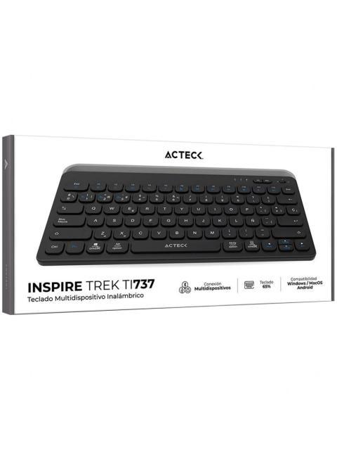 TECLADO ACTECK INSPIRE TREK TI737 65% INALAMBRICO RF INALAMBRICO-BLUETOOTH NEGRO ESPANOL - Imagen 5