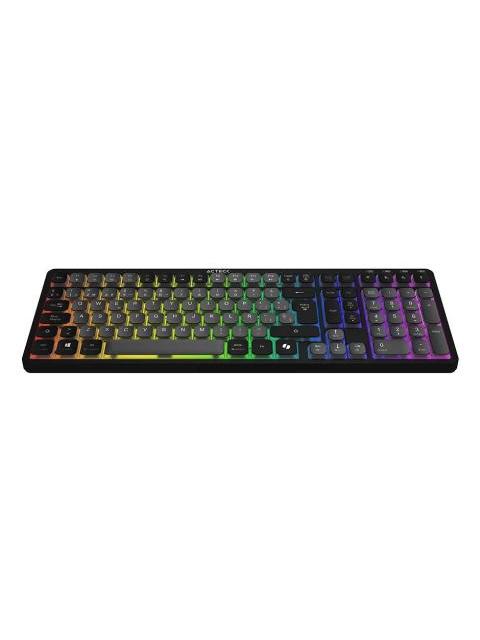 TECLADO ACTECK TECHNO PRO TI790 LED RGB TECLADO MECANICO CLICKY PURPLE INALAMBRICO RF INALAMBRICO-BLUETOOTH NEGRO ESPANOL - Imagen 2