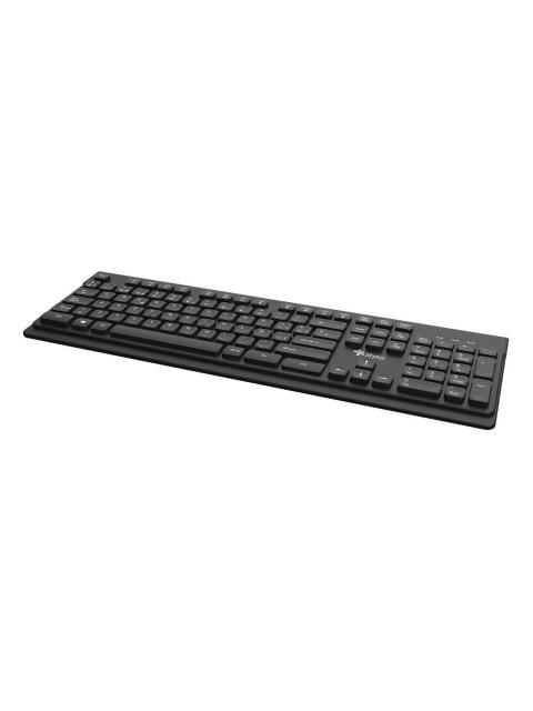 TECLADO ALAMBRICO STYLOS STPTEC6B MEMBRANA 100 104 TECLAS CONEXION USB A 1.5M NEGRO - Imagen 4