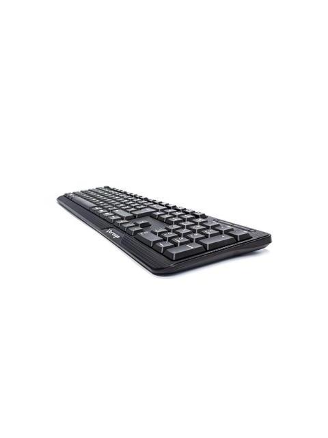 TECLADO ALAMBRICO VORAGO KB102 USB ALAMBRICO UNIVERSAL TECLAS FN MULTIMEDIA NEGRO. - Imagen 3
