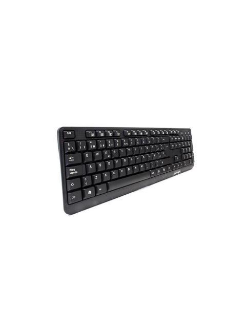 TECLADO ALAMBRICO VORAGO KB102 USB ALAMBRICO UNIVERSAL TECLAS FN MULTIMEDIA NEGRO. - Imagen 4