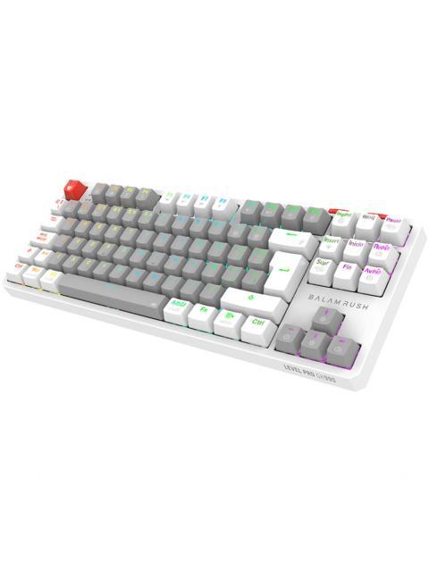 TECLADO GAMER BALAM RUSH LEVEL PRO GK990 LED RGB TKL TECLADO MECANICO OUTEMU RED INALAMBRICO RF INALAMBRICO-BLUETOOTH BLANCO ESPANOL - Imagen 5