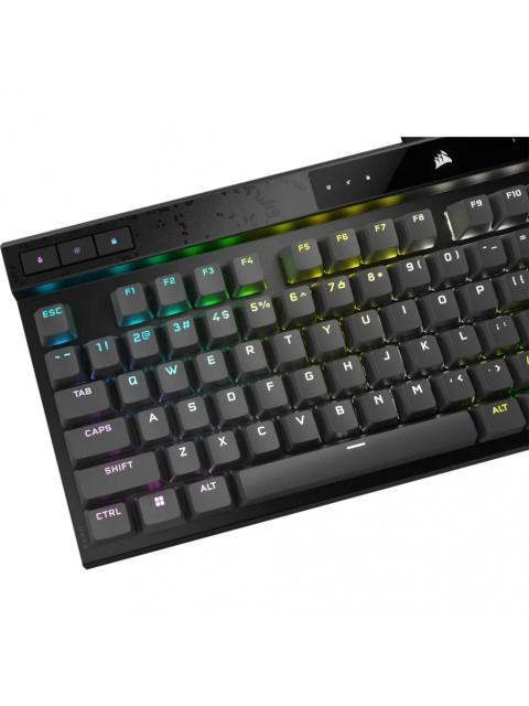 TECLADO GAMER CORSAIR K70 MAX RGB TECLADO MECANICO SWITCH CHERRY MGX ALAMBRICO NEGRO (INGLES) - Imagen 6