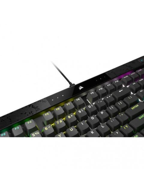 TECLADO GAMER CORSAIR K70 MAX RGB TECLADO MECANICO SWITCH CHERRY MGX ALAMBRICO NEGRO (INGLES) - Imagen 7