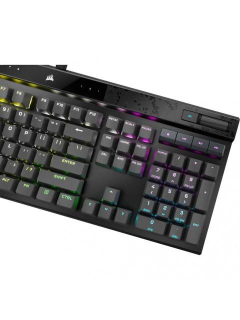 TECLADO GAMER CORSAIR K70 MAX RGB TECLADO MECANICO SWITCH CHERRY MGX ALAMBRICO NEGRO (INGLES) - Imagen 8