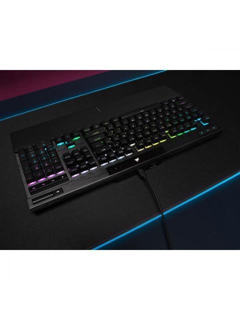 TECLADO GAMER CORSAIR K70 RGB PRO LED RGB TECLADO MECANICO CHERRY MX BROWN ALAMBRICO USB NEGRO INGLES - Imagen 6