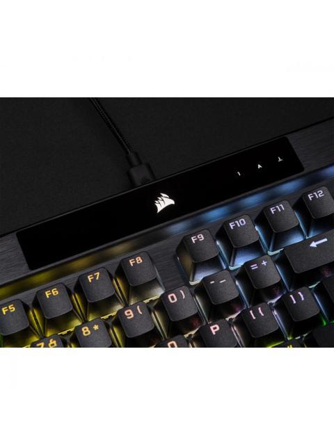 TECLADO GAMER CORSAIR K70 RGB PRO LED RGB TECLADO MECANICO CHERRY MX BROWN ALAMBRICO USB NEGRO INGLES - Imagen 8