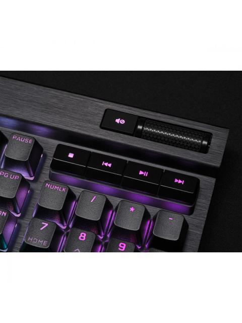 TECLADO GAMER CORSAIR K70 RGB PRO LED RGB TECLADO MECANICO CHERRY MX BROWN ALAMBRICO USB NEGRO INGLES - Imagen 9