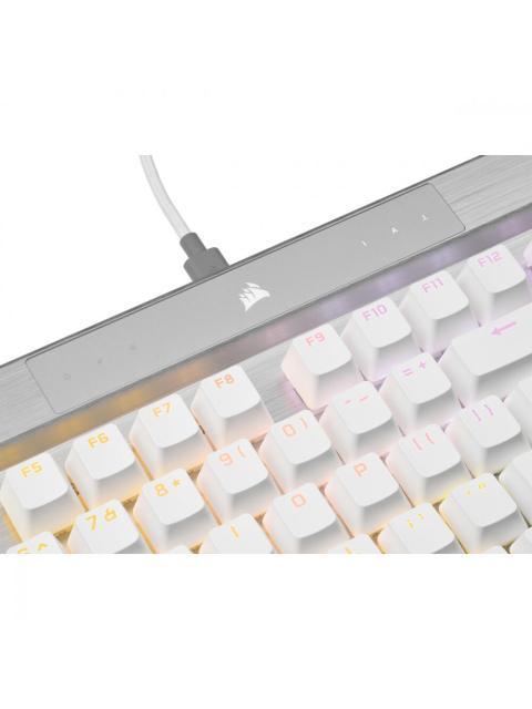 TECLADO GAMER CORSAIR K70 RGB PRO TECLADO MECANICO SWITCH OPX ALAMBRICO BLANCO (INGLES) - Imagen 4