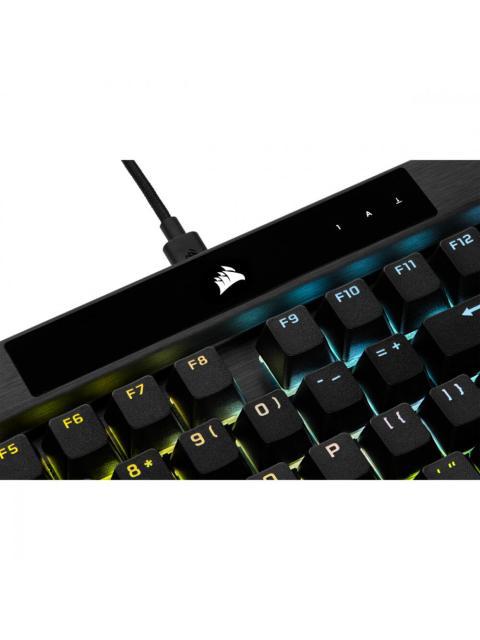TECLADO GAMER CORSAIR K70 RGB PRO TECLADO MECANICO SWITCH OPX ALAMBRICO NEGRO (INGLES) - Imagen 6