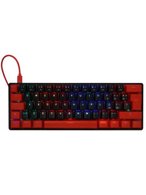 TECLADO GAMER GAME FACTOR KBG560 RGB TECLADO MECANICO SWITCH RED ALAMBRICO ROJO (ESPANOL) - Imagen 5