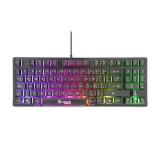 TECLADO GAMER GETTTECH TKC 80% RGB TECLADO MEMBRANA ALAMBRICO NEGRO (ESPANOL)