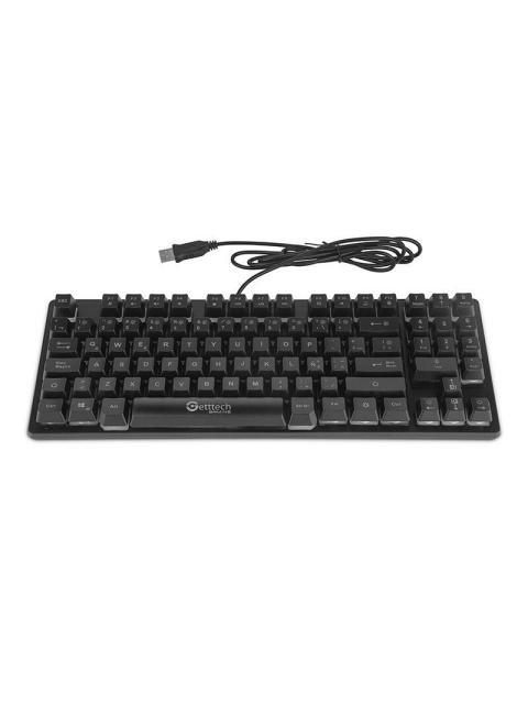 TECLADO GAMER GETTTECH TKC 80% RGB TECLADO MEMBRANA ALAMBRICO NEGRO (ESPANOL) - Imagen 4