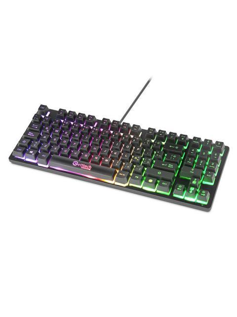 TECLADO GAMER GETTTECH TKC 80% RGB TECLADO MEMBRANA ALAMBRICO NEGRO (ESPANOL) - Imagen 5