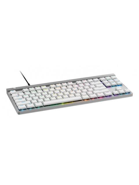 TECLADO GAMER LOGITECH G515 LED RGB TKL TECLADO MECANICO LOGITECH TACTILE ALAMBRICO USB BLANCO INGLES - Imagen 2