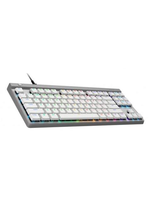 TECLADO GAMER LOGITECH G515 LED RGB TKL TECLADO MECANICO LOGITECH TACTILE ALAMBRICO USB BLANCO INGLES - Imagen 3