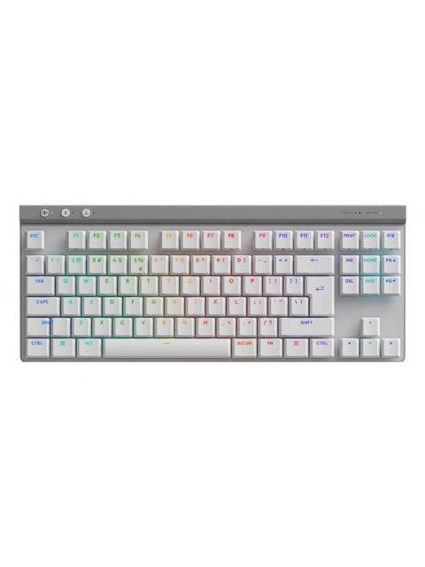TECLADO GAMER LOGITECH G515 LIGHTSPEED LED RGB TKL TECLADO MECANICO LOGITECH GL TACTILE INALAMBRICO RF INALAMBRICO-BLUETOOTH BLANCO INGLES