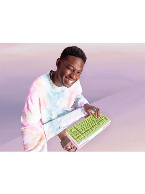 TECLADO GAMER LOGITECH G715 RGB TKL SWITCH GX RED LINEAL INALAMBRICO BLANCO (INGLES) - Imagen 3