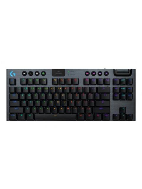 TECLADO GAMER LOGITECH G915 X LED TKL TECLADO MECANICO LOGITECH GL TACTILE INALAMBRICO USB-RF INALAMBRICO-BLUETOOTH NEGRO INGLES