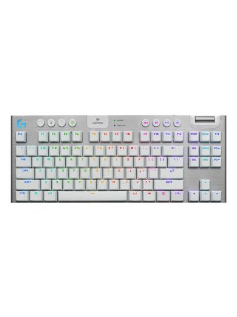 TECLADO GAMER LOGITECH G915 X LIGHTSPEED LED TKL TECLADO MECANICO LOGITECH GL TACTILE INALAMBRICO USB-RF INALAMBRICO-BLUETOOTH BLANCO INGLES
