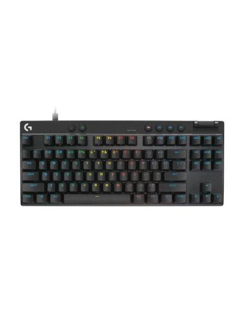 TECLADO GAMER LOGITECH PRO X TKL RAPID LED RGB TKL ALAMBRICO USB NEGRO INGLES