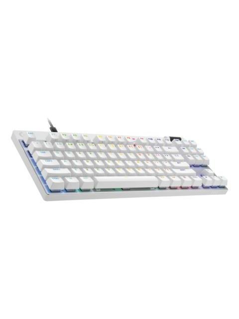 TECLADO GAMER LOGITECH PRO X TKL RAPID LED RGB TKL TECLADO MECANICO MAGNETICOS ANALOGICOS ALAMBRICO USB-BLUETOOTH BLANCO INGLES - Imagen 5