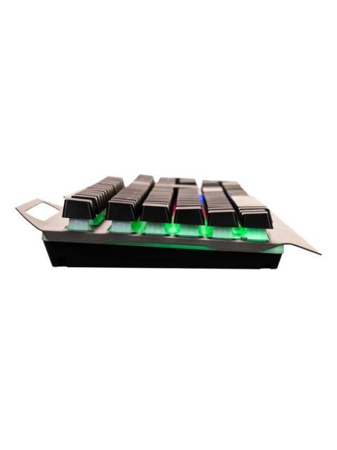 TECLADO GAMER NACEB CYBER STEEL LED RGB ALAMBRICO USB GRIS ESPANOL - Imagen 6