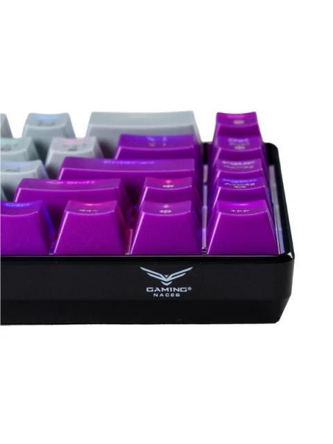 TECLADO GAMER NACEB NA-0963G LED RGB 60% TECLADO MECANICO OPTICO ALAMBRICO USB MULTICOLOR INGLES - Imagen 5