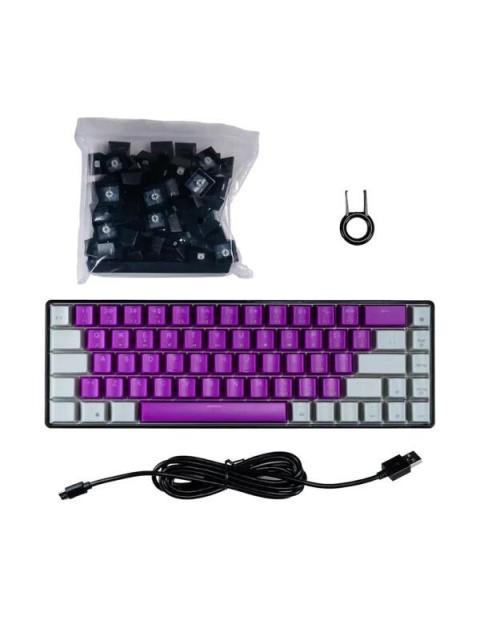 TECLADO GAMER NACEB NA-0963M LED RGB 60% TECLADO MECANICO OPTICO ALAMBRICO USB MULTICOLOR INGLES - Imagen 2