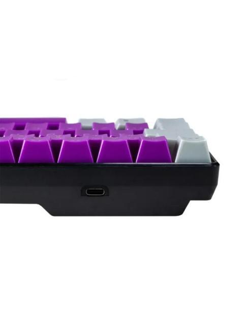 TECLADO GAMER NACEB NA-0963M LED RGB 60% TECLADO MECANICO OPTICO ALAMBRICO USB MULTICOLOR INGLES - Imagen 4