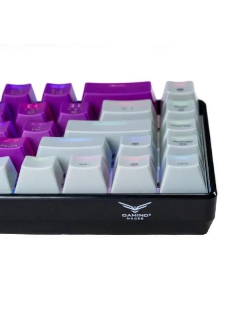 TECLADO GAMER NACEB NA-0963M LED RGB 60% TECLADO MECANICO OPTICO ALAMBRICO USB MULTICOLOR INGLES - Imagen 5
