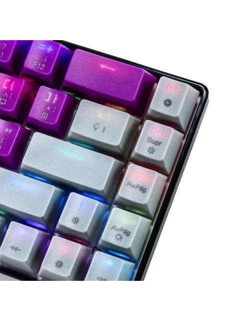 TECLADO GAMER NACEB NA-0963M LED RGB 60% TECLADO MECANICO OPTICO ALAMBRICO USB MULTICOLOR INGLES - Imagen 7