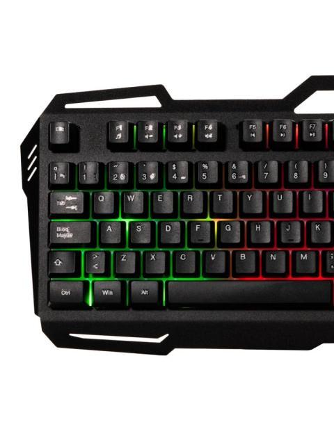 TECLADO GAMER NACEB NA-0967 LED RGB ALAMBRICO USB NEGRO ESPANOL - Imagen 3